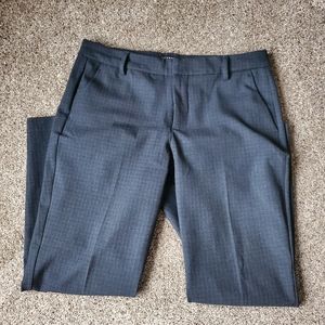 Liverpool Straight Leg Trousers Navy Patterned Size 12